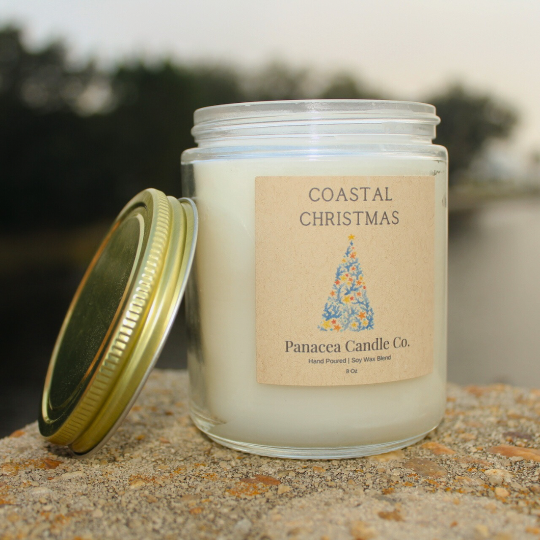 Coastal Christmas Small Candle